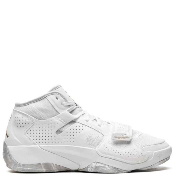 Women US 7 Jordan Zion 2 TB White Metallic Gold Basketba II &  (Men Size US 5.5) - Picture 5 of 8